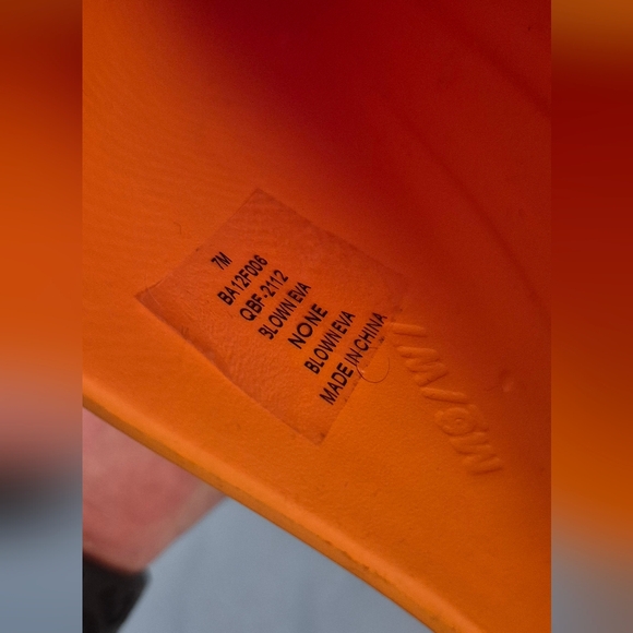 Brand New BASS OUTDOOR Men's Comfy Field Slide Slipper Flamingo Orange - Picture 7 of 9